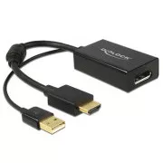 Delock Adapter HDMI-A Stecker > Displayport 1.2 Buchse schwarz