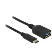 Delock SuperSpeed USB Adapter (USB 3.1, Gen 1) USB Typ-C™ Stecker > USB Typ A Buchse 15 cm schwarz