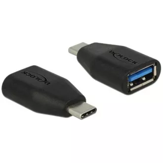 Delock Adapter SuperSpeed USB 10 Gbps (USB 3.1 Gen 2) USB Typ-C™ Stecker > Typ-A Buchse Delock Adapter SuperSpeed USB 10 Gbps (USB 3.1 Gen 2) USB Typ-C™ Stecker > Typ-A Buchse