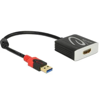 Delock Adapter USB 3.0 Typ-A Stecker > HDMI Buchse Delock Adapter USB 3.0 Typ-A Stecker > HDMI Buchse