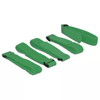 Delock Klettverschlüsse L 300 mm x B 20 mm 5 Stück mit Schlaufe grün Delock Klettverschlüsse L 300 mm x B 20 mm 5 Stück mit Schlaufe grün