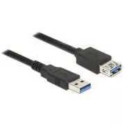 Delock Verlängerungskabel USB 3.0 Typ-A Stecker > USB 3.0 Typ-A Buchse 1,0 m schwarz
