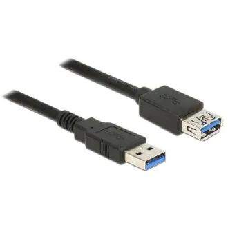 Delock Verlängerungskabel USB 3.0 Typ-A Stecker > USB 3.0 Typ-A Buchse 3,0 m schwarz Delock Verlängerungskabel USB 3.0 Typ-A Stecker > USB 3.0 Typ-A Buchse 3,0 m schwarz