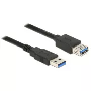 Delock Verlängerungskabel USB 3.0 Typ-A Stecker > USB 3.0 Typ-A Buchse 5,0 m schwarz