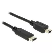 Delock Kabel USB Typ-C™ 2.0 Stecker > USB 2.0 Typ Mini-B Stecker 0,5 m schwarz