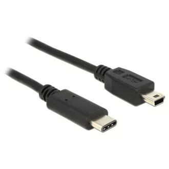 Delock Kabel USB Typ-C™ 2.0 Stecker > USB 2.0 Typ Mini-B Stecker 0,5 m schwarz