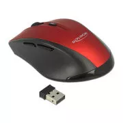 Delock Ergonomische optische 5-Tasten-Maus 2,4 GHz kabellos