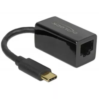 Delock Adapter Super Speed USB (USB 3.1 Gen 1) mit USB Type-C™ Stecker > Gigabit LAN 10/100/1000 Mbps kompakt schwarz Delock Adapter Super Speed USB (USB 3.1 Gen 1) mit USB Type-C™ Stecker > Gigabit LAN 10/100/1000 Mbps kompakt schwarz