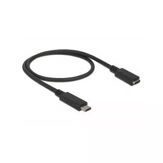Delock SuperSpeed USB Verlängerungskabel (USB 3.1 Gen 1) USB Typ-C™ Stecker & Buchse 3 A 0,5 m schwarz Delock SuperSpeed USB Verlängerungskabel (USB 3.1 Gen 1) USB Typ-C™ Stecker & Buchse 3 A 0,5 m schwarz