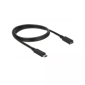 Delock SuperSpeed USB Verlängerungskabel (USB 3.1 Gen 1) USB Typ-C™ Stecker & Buchse 3 A 1.0 m schwarz Delock SuperSpeed USB Verlängerungskabel (USB 3.1 Gen 1) USB Typ-C™ Stecker & Buchse 3 A 1.0 m schwarz