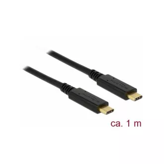 Delock USB 3.1 Gen 2 (10 Gbps) Typ-C zu Typ-C Kabel 1 m 3 A E-Marker