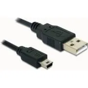 Delock USB 2.0-A-Kabel > USB-Mini-B 5-polig, 1 m, Stecker/Stecker