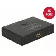 Delock HDMI 2 - 1 Bidirektionaler Umschalter 4K 60 Hz