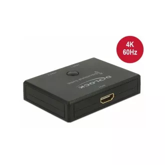 Delock HDMI 2 - 1 Bidirektionaler Umschalter 4K 60 Hz