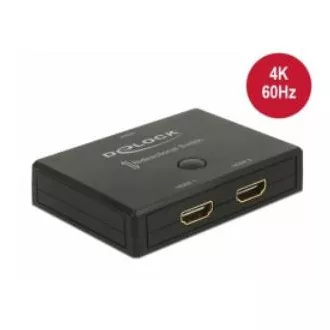 Delock HDMI 2 - 1 Bidirektionaler Umschalter 4K 60 Hz