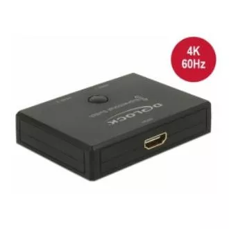 Delock HDMI 2 - 1 Bidirektionaler Umschalter 4K 60 Hz