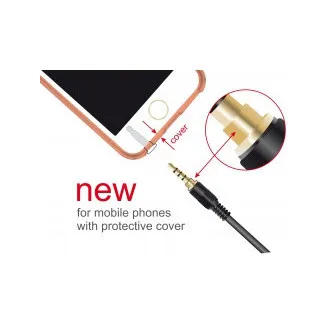 Delock Kabel Stereoklinke 3,5 mm 4-polig Stecker > Stecker 3 m schwarz Delock Kabel Stereoklinke 3,5 mm 4-polig Stecker > Stecker 3 m schwarz