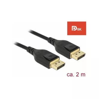 Delock DisplayPort Kabel 8K 60 Hz 2 m DP 8K zertifiziert