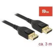 Delock DisplayPort Kabel 8K 60 Hz 3 m DP 8K zertifiziert