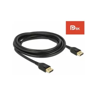 Delock DisplayPort Kabel 8K 60 Hz 3 m DP 8K zertifiziert