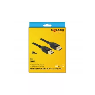Delock DisplayPort Kabel 8K 60 Hz 5 m DP 8K zertifiziert