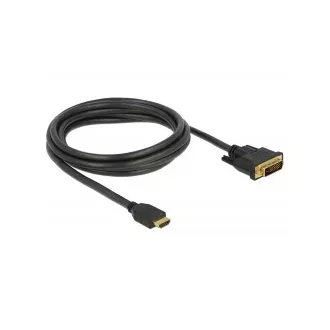 Delock HDMI zu DVI Kabel 24 1 bidirektional 2 m