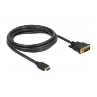 Delock HDMI zu DVI Kabel 24 1 bidirektional 2 m