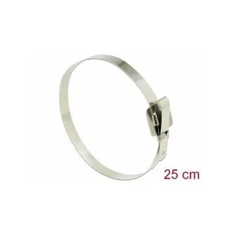 Delock Edelstahlkabelbinder wiederverwendbar mit Klappclip D 250 x B 10 mm 10 Stück Delock Edelstahlkabelbinder wiederverwendbar mit Klappclip D 250 x B 10 mm 10 Stück