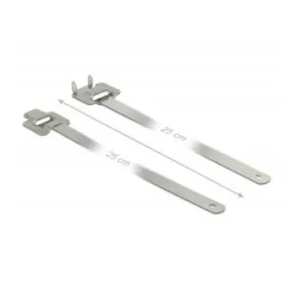Delock Edelstahlkabelbinder wiederverwendbar mit Klappclip D 250 x B 10 mm 10 Stück Delock Edelstahlkabelbinder wiederverwendbar mit Klappclip D 250 x B 10 mm 10 Stück