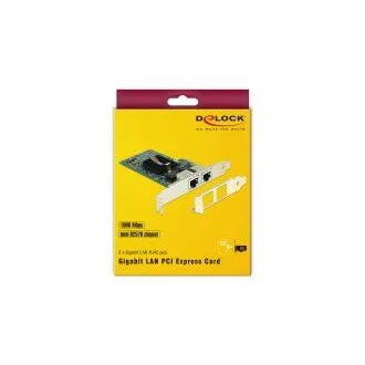 Delock PCI Express-Karte > 2 x Gigabit LAN Delock PCI Express-Karte > 2 x Gigabit LAN