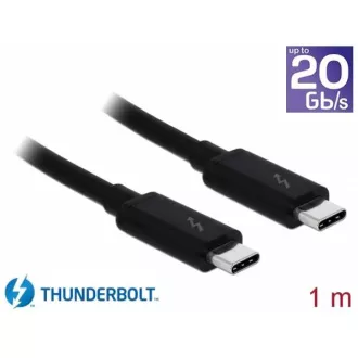 Delock Thunderbolt™ 3 (20 Gbps) USB-C™ Kabel männlich & passiv 1,0 m 5 A schwarz Delock Thunderbolt™ 3 (20 Gbps) USB-C™ Kabel männlich & passiv 1,0 m 5 A schwarz