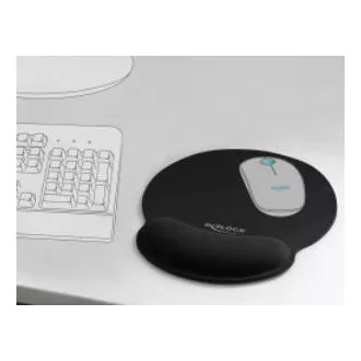 Delock Ergonomisches Mauspad mit Gel-Handgelenkauflage