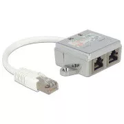 Delock RJ45 Port Doubler 1 x RJ45 Stecker auf 2 x RJ45 Buchse (2 x Ethernet)