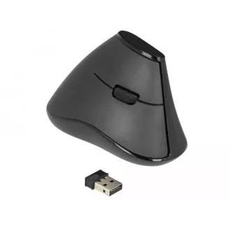 Delock Ergonomische Vertikale Optische 5-Tasten-Maus 2.4GHz Kabellos - Geräuschlos Delock Ergonomische Vertikale Optische 5-Tasten-Maus 2.4GHz Kabellos - Geräuschlos