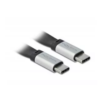 Delock USB 3.2 Gen 2, FPC Flachbandkabel, USB Typ-C™ auf USB Typ-C™, 22 cm, PD 3 A E-Marker