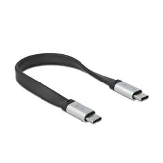 Delock USB 3.2 Gen 2, FPC Flachbandkabel, USB Typ-C™ auf USB Typ-C™, 22 cm, PD 3 A E-Marker
