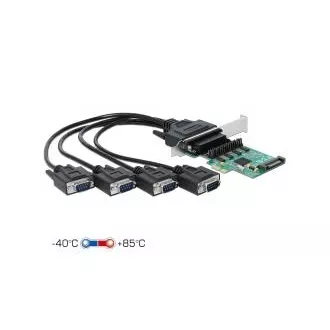 Delock PCI Express Karte für 4 x Serial RS-232 mit Stromversorgung Delock PCI Express Karte für 4 x Serial RS-232 mit Stromversorgung