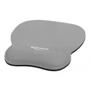 Delock Ergonomisches Mauspad mit Handgelenkauflage grau 245 x 206 mm