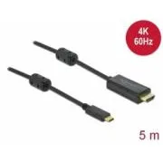 Delock Kabel von Active USB Typ C auf HDMI (DP Alt Mode), 4K 60 Hz, 5 m