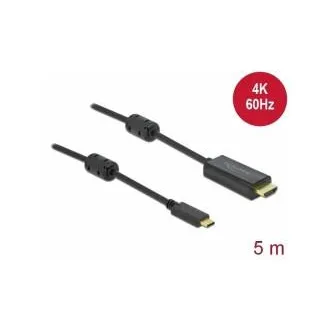 Delock Kabel von Active USB Typ C auf HDMI (DP Alt Mode), 4K 60 Hz, 5 m Delock Kabel von Active USB Typ C auf HDMI (DP Alt Mode), 4K 60 Hz, 5 m