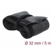 Delock Gestrickte Klettumhüllung 5 m x 32 mm, schwarz
