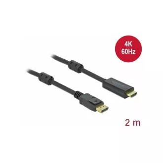 Delock Kabel von Active DisplayPort 1.2 auf HDMI, 4K, 60 Hz 2 m Delock Kabel von Active DisplayPort 1.2 auf HDMI, 4K, 60 Hz 2 m