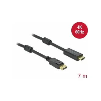 Delock Active DisplayPort 1.2 auf HDMI Kabel, 4K, 60 Hz 7 m Delock Active DisplayPort 1.2 auf HDMI Kabel, 4K, 60 Hz 7 m