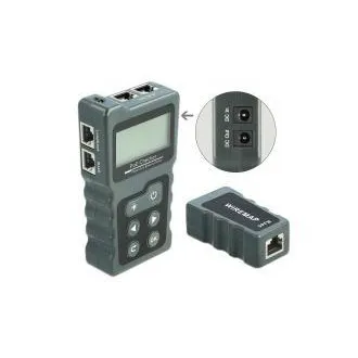Delock LCD-Kabelprüfgerät RJ45 / PoE / DC Delock LCD-Kabelprüfgerät RJ45 / PoE / DC