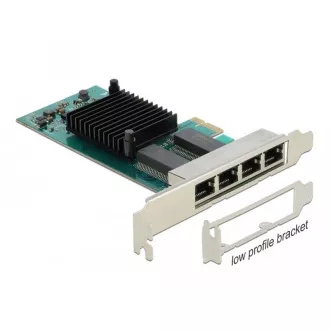 Delock PCI Express Karte für 4 x Gigabit LAN