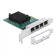 Delock PCI Express x1 Karte für 4 x Gigabit LAN