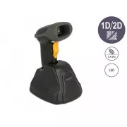 Delock 2,4 GHz, 1D- und 2D-Barcodescanner mit Ladestation