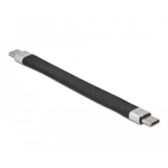 Delock USB 3.2 Gen 2, flaches FPC-Flachbandkabel, USB Typ C auf USB Typ C, 13 cm, PD 5 A E-Marker Delock USB 3.2 Gen 2, flaches FPC-Flachbandkabel, USB Typ C auf USB Typ C, 13 cm, PD 5 A E-Marker