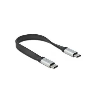 Delock USB 3.2 Gen 2, flaches FPC-Flachbandkabel, USB Typ C auf USB Typ C, 13 cm, PD 5 A E-Marker Delock USB 3.2 Gen 2, flaches FPC-Flachbandkabel, USB Typ C auf USB Typ C, 13 cm, PD 5 A E-Marker