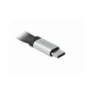 Delock USB 3.2 Gen 2, flaches FPC-Flachbandkabel, USB Typ C auf USB Typ C, 13 cm, PD 5 A E-Marker Delock USB 3.2 Gen 2, flaches FPC-Flachbandkabel, USB Typ C auf USB Typ C, 13 cm, PD 5 A E-Marker